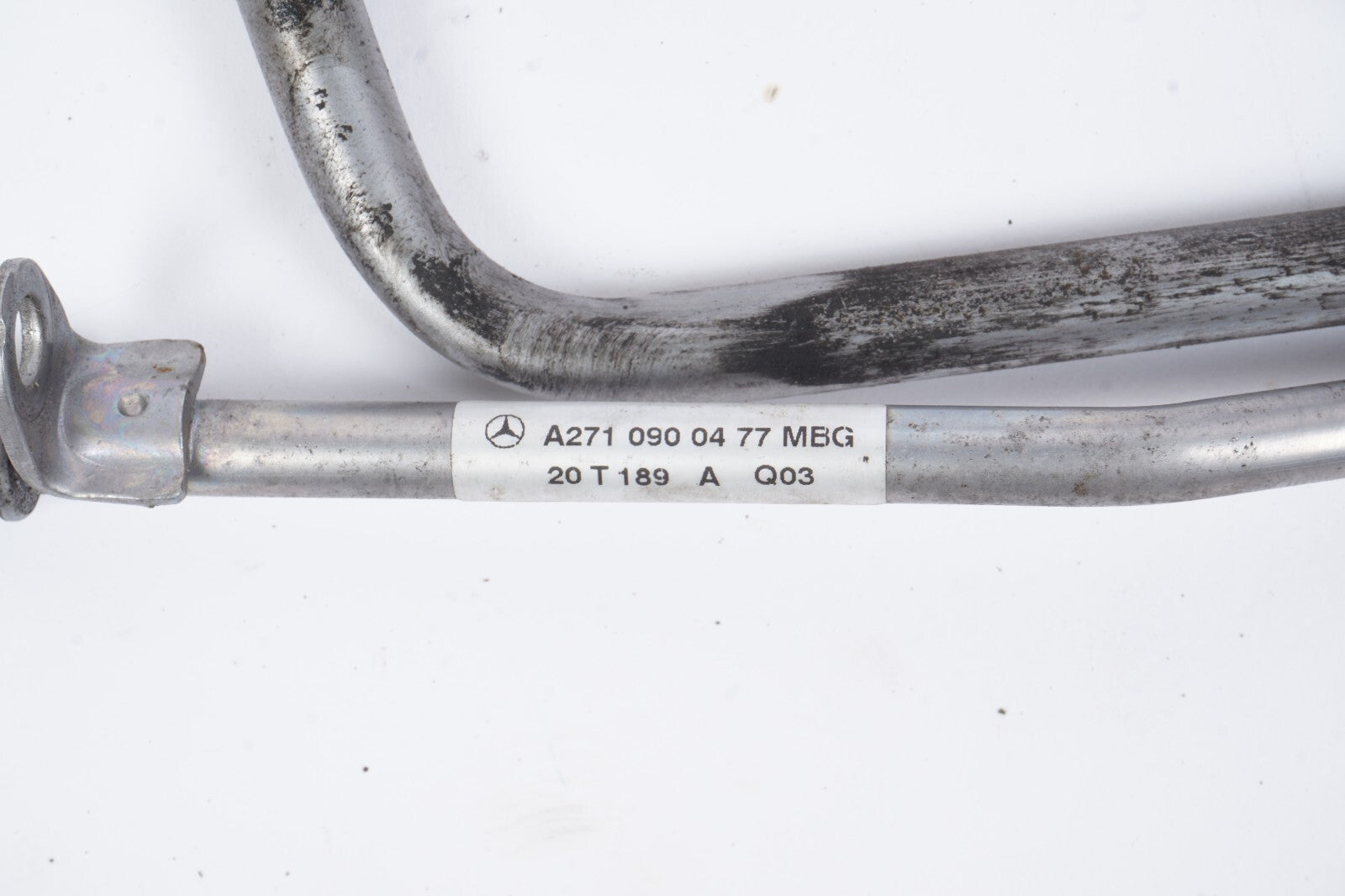 12-14 Mercedes W204 C250 Engine Motor Charger Coolant Hose Line Pipe 3Pcs OEM