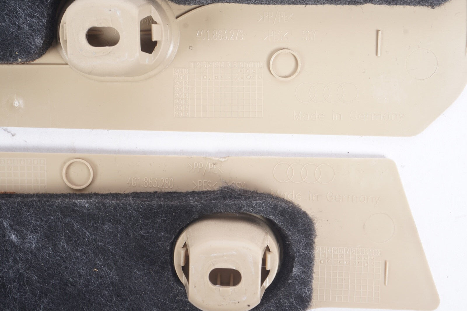 2012 - 2018 AUDI A7 Left & Right Dash Panel Trim Cover OEM 4G1863280 4G1863279