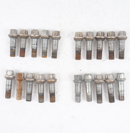 07 - 13 MERCEDES-BENZ W221 S550 WHEEL LUG BOLT BOLTS NUT SET OF 20 OEM