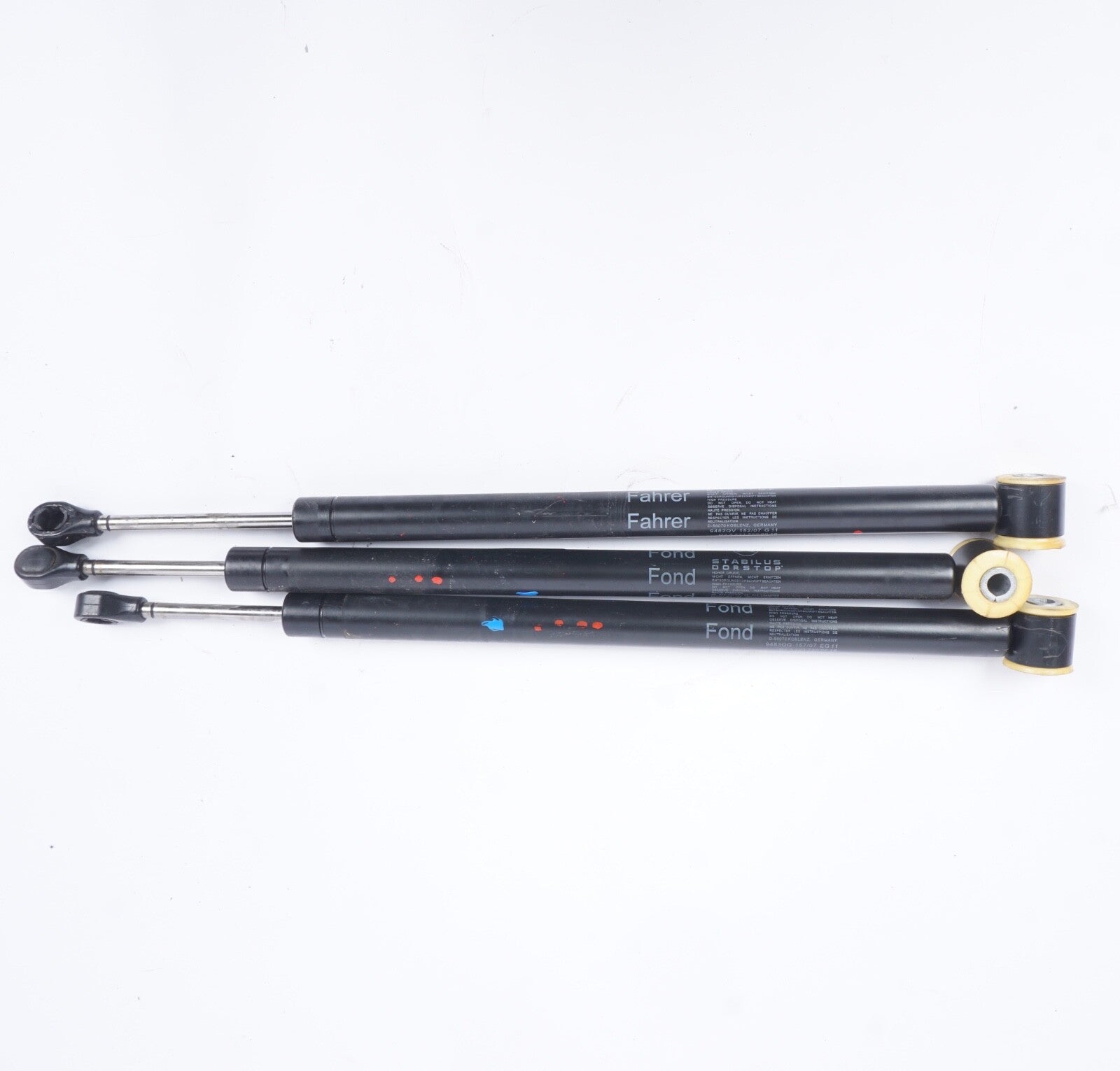 07-13 Mercedes W221 S63 S550 S600 Door Hinge Shock Strut Front Left or Right x 3