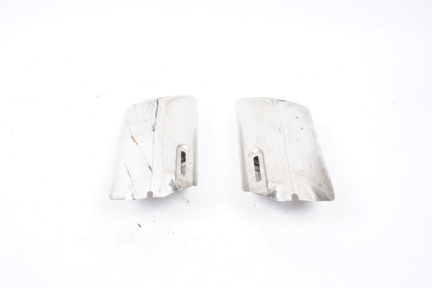 08-16 Mercedes W204 C350 E350 Rear Bumper Exhaust Muffler Tips Set of 2 OEM