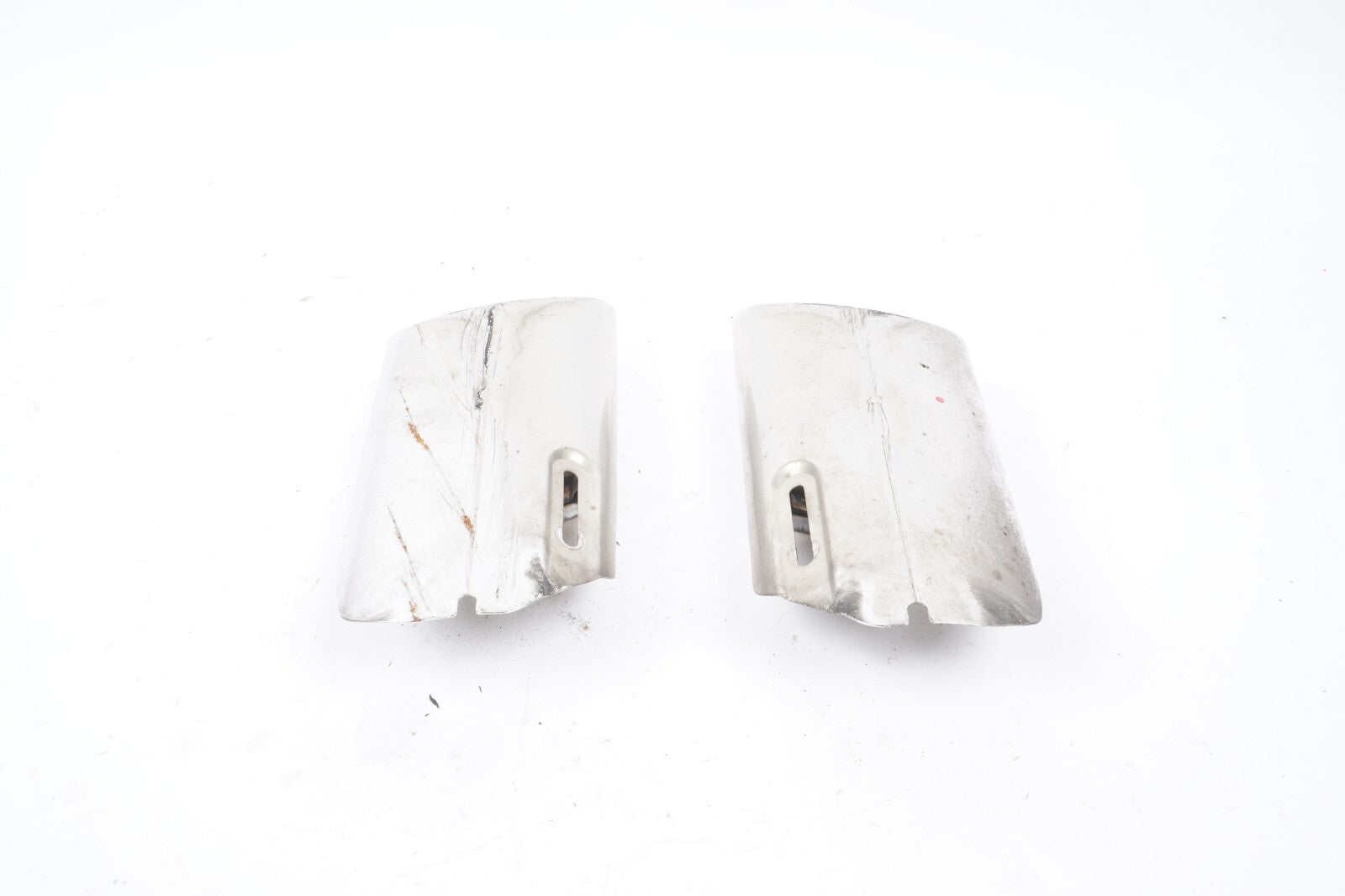 08-16 Mercedes W204 C350 E350 Rear Bumper Exhaust Muffler Tips Set of 2 OEM