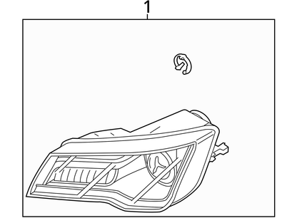 12-15 AUDI A7 LEFT DRIVER HEADLIGHT HEADLAMP XENON HID DRL 4G8941043B