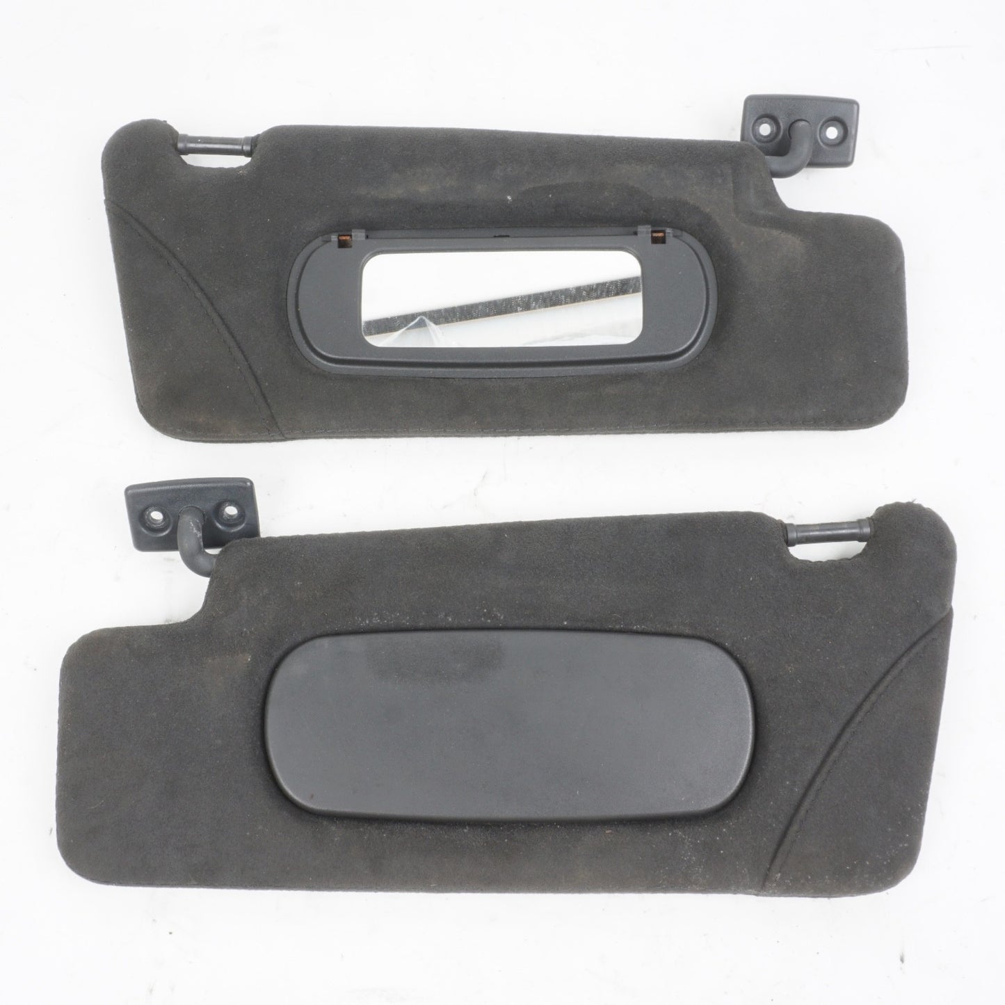 03-12 Mercedes R230 SL55 SL500 AMG Left Right Side Sun Visor Shade Black PAIR