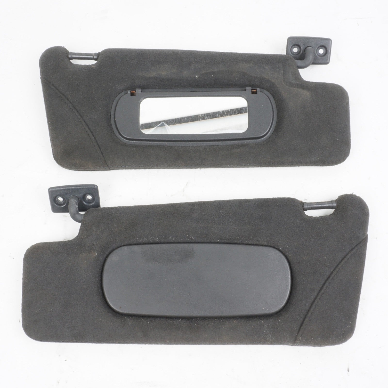 03-12 Mercedes R230 SL55 SL500 AMG Left Right Side Sun Visor Shade Black PAIR