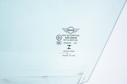 2015 - 2024 MINI COOPER F55 FRONT LEFT DRIVER SIDE DOOR WINDOW GLASS OEM