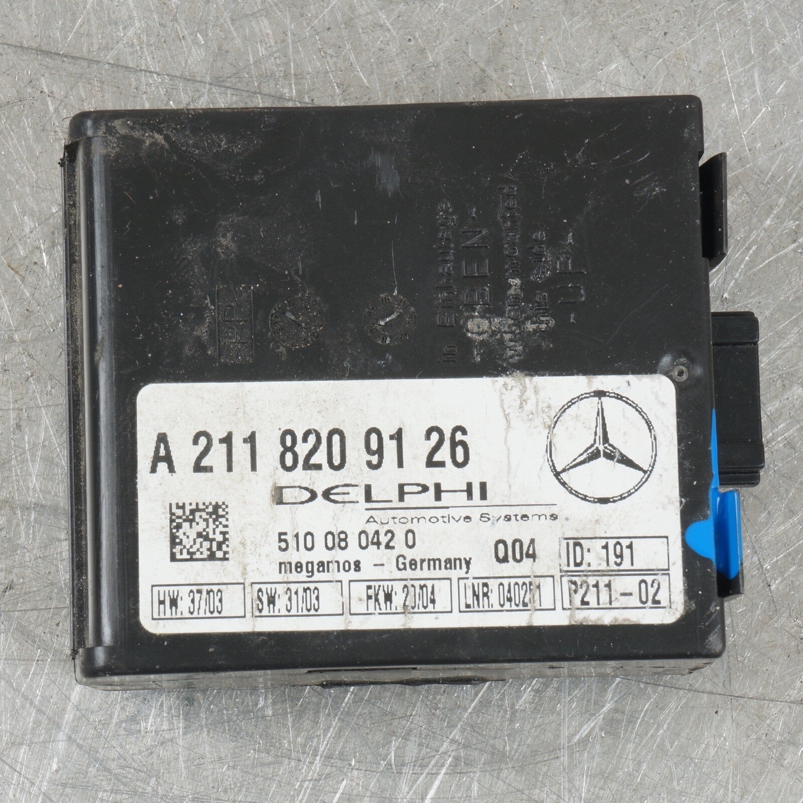 2003-2006 MERCEDES W209 CLK55 AMG ANTI THEFT LOCKING CONTROL MODULE OEM