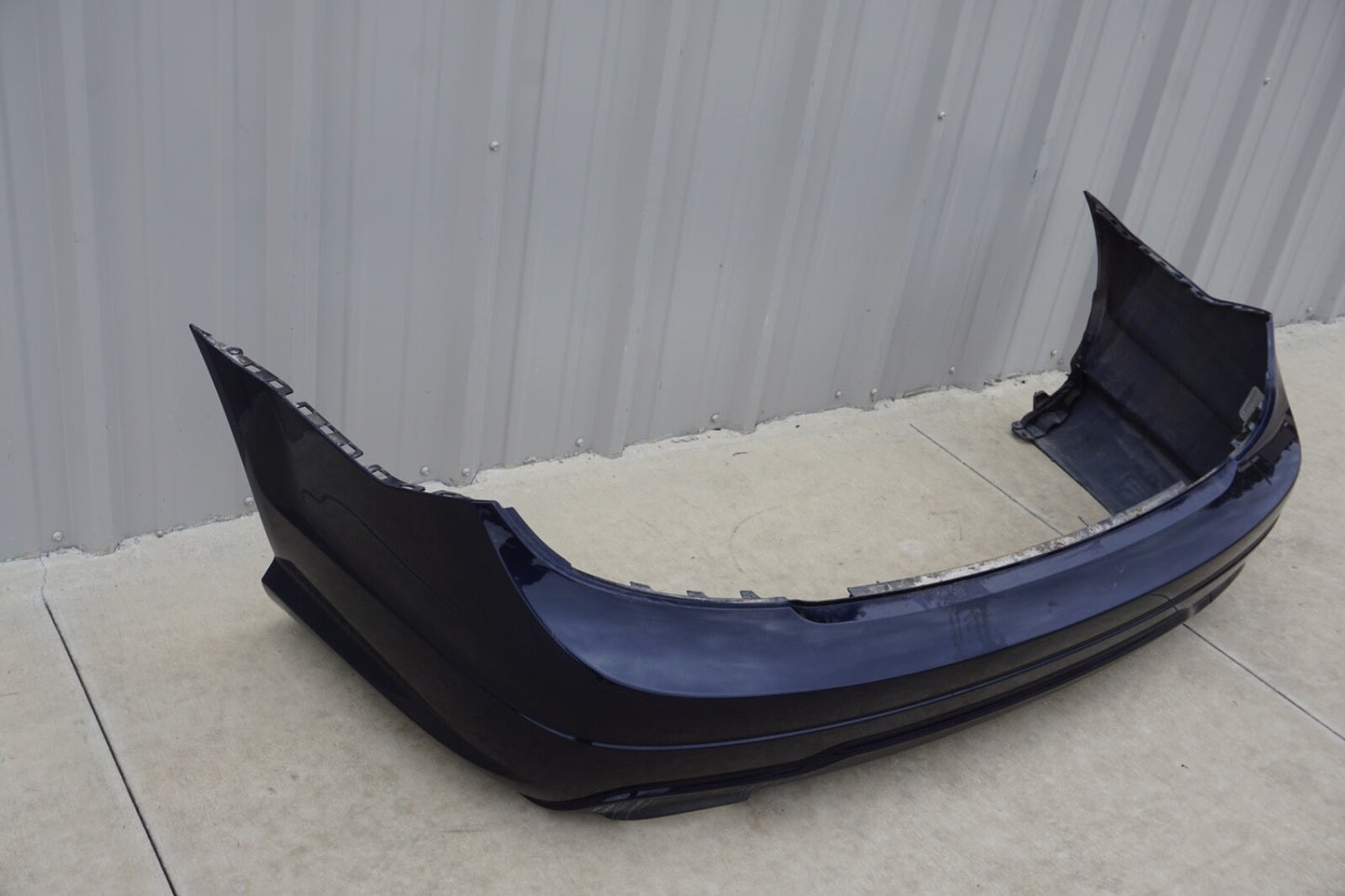 12-14 Mercedes W204 C250 Sport AMG Rear Bumper Cover Assembly BLUE OEM