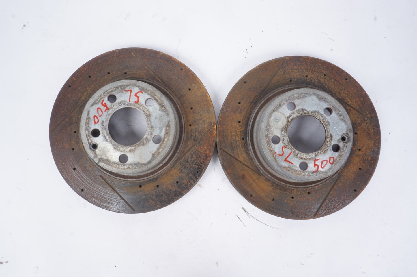 03-06 Mercedes R230 SL500 SL600 Front Left & Right Brake Rotors Disc OEM