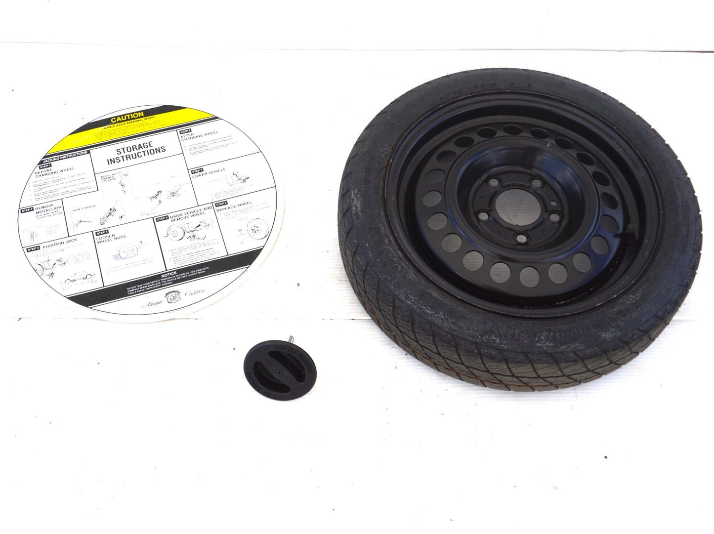 1987- 1993 Cadillac Allante WHEEL SPARE TIRE T125/70R15 OEM