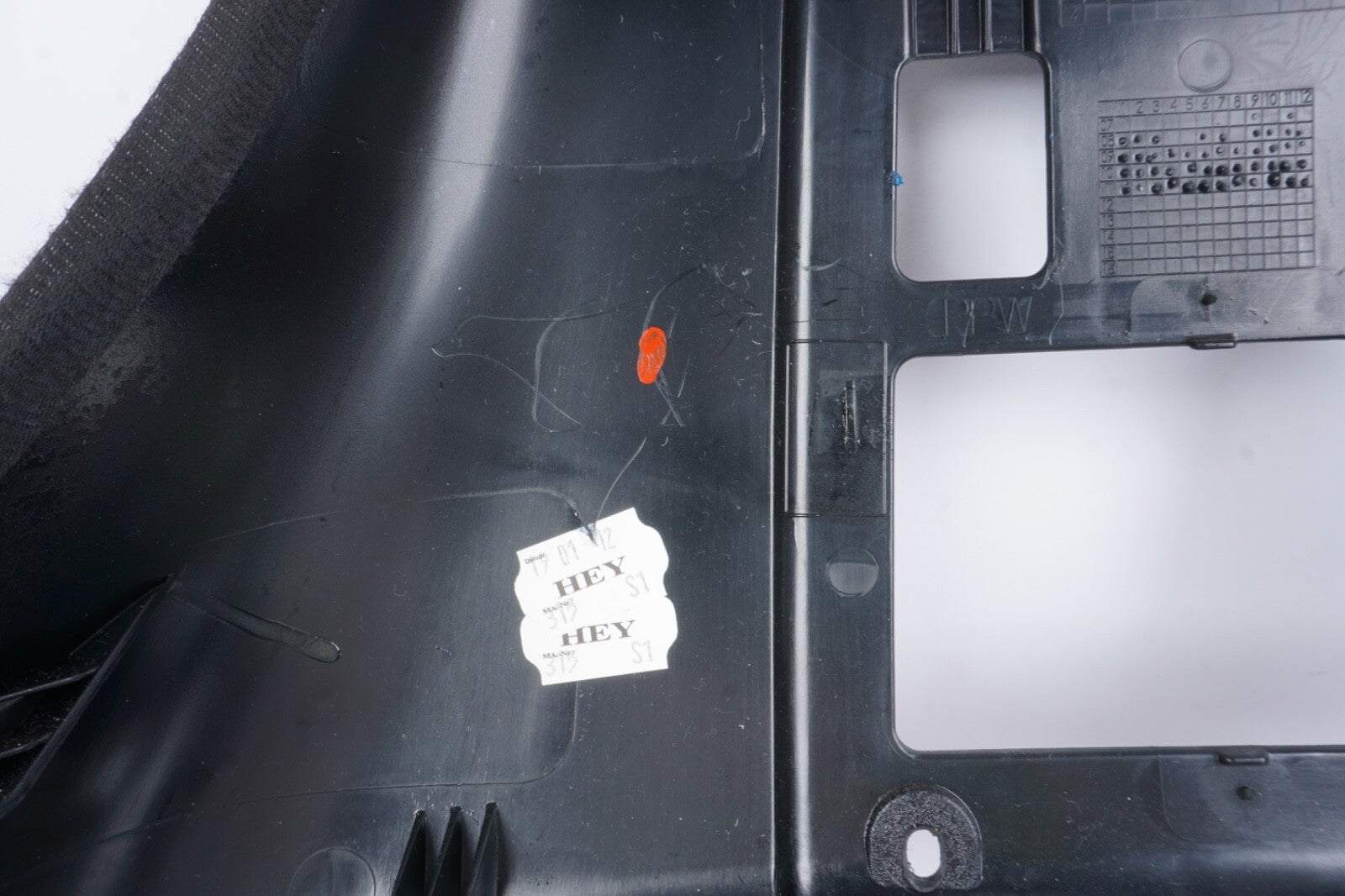 10-17 Mercedes W207 E350 Coupe Front Left Driver Seat Back Panel Trim  OEM