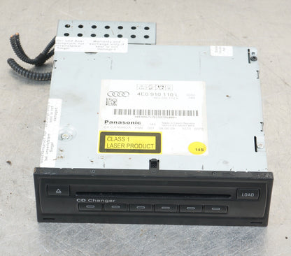 2005-09 Audi A6 A8 S6 6 Disc CD Changer Audio Receiver Remote Unit 4E0910110C