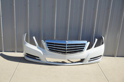 10-13 Mercedes W212 E350 E550 Front Bumper Cover Assembly White Oem NO GRILLE