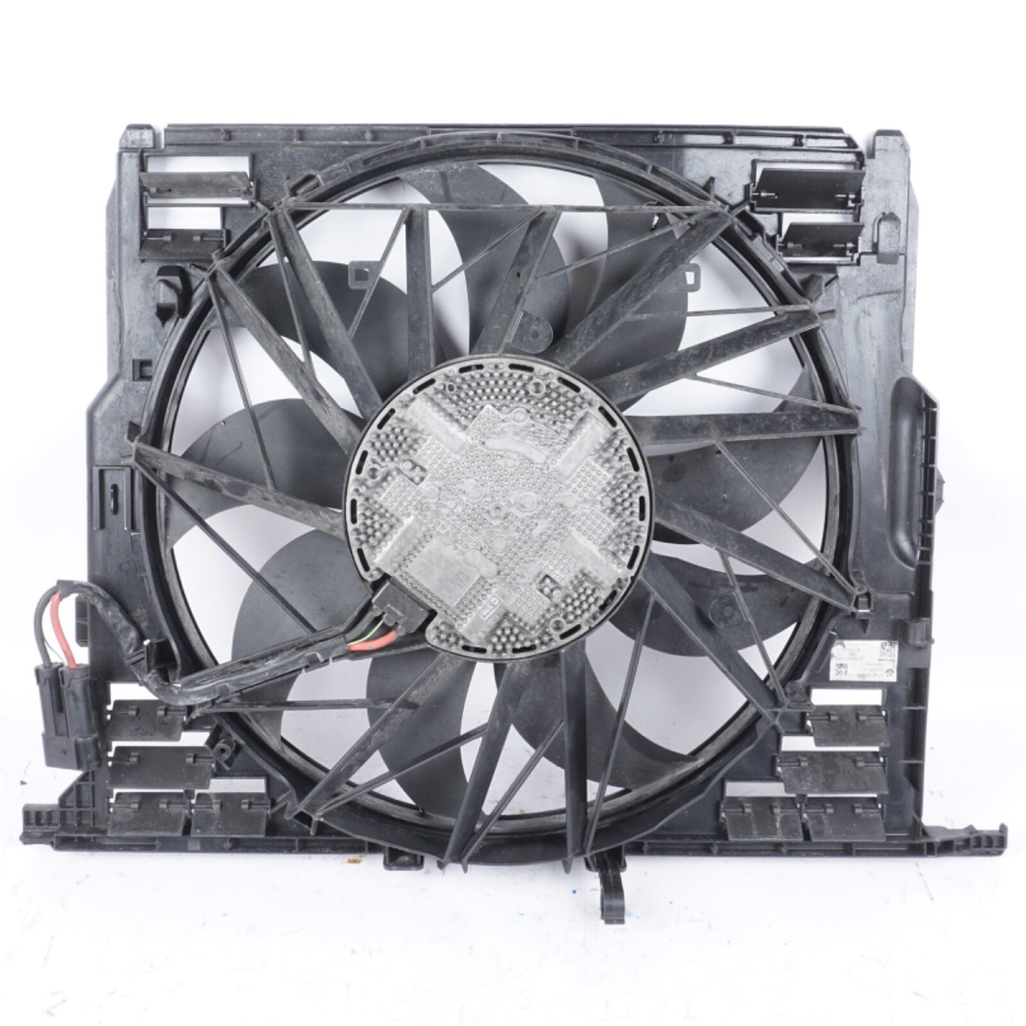 11-16 BMW 550i 650 F10 F12 Cooling Fan Assembly V8 TESTED 8509743 OEM