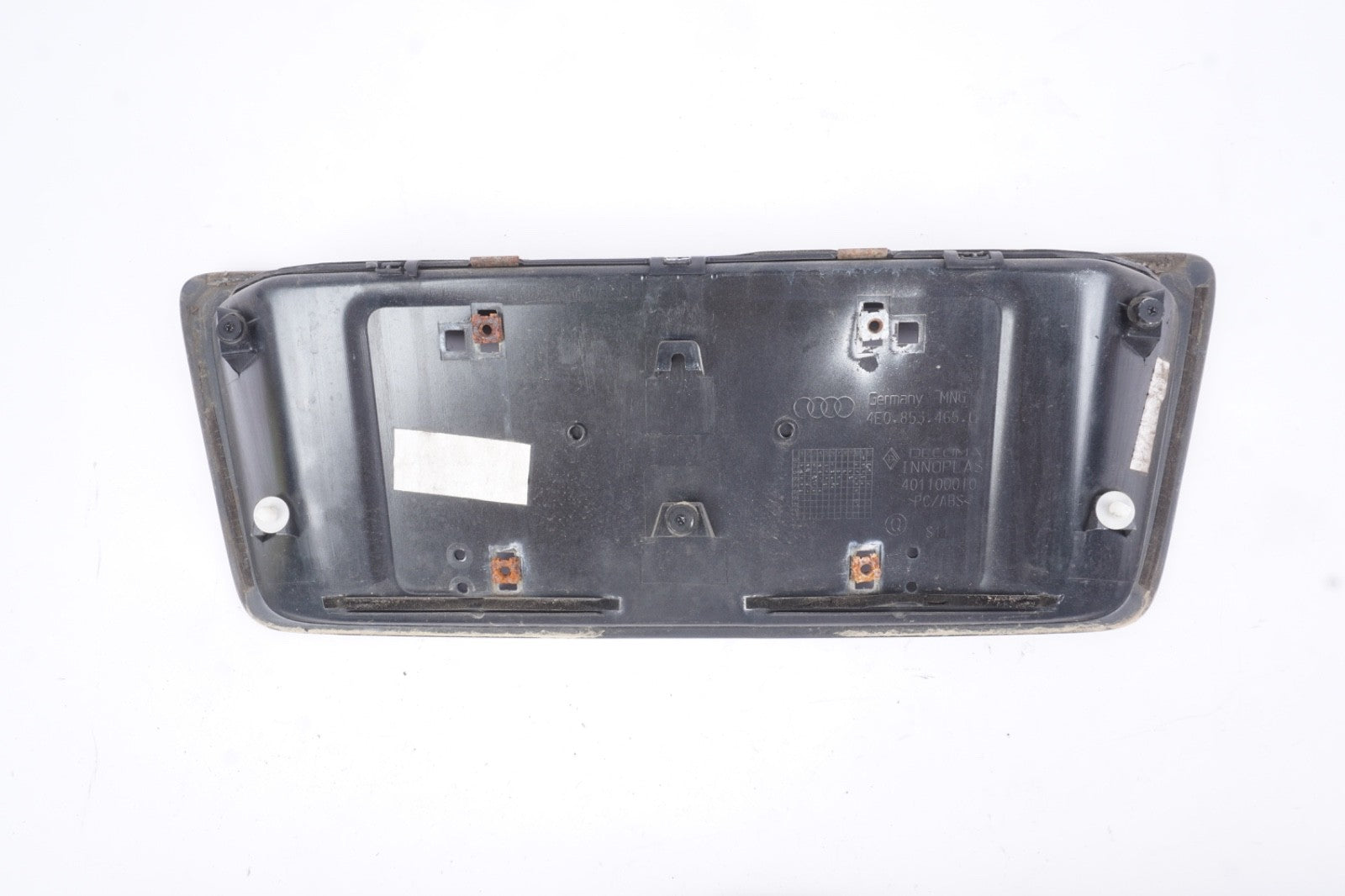 2004 - 2010 AUDI A8 QUATTRO - REAR License Plate Mount Bracket 4E0853465G
