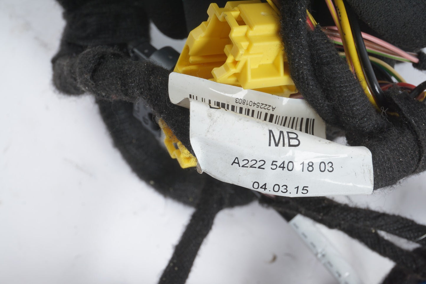 14 - 17 Mercedes S550 W222 FRONT RIGHT PASSENGER SEAT WIRE HARNESS OEM