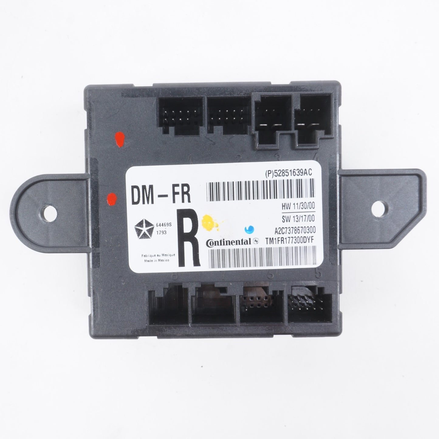2014 - 2017 Maserati Ghibli Front Right Driver Side Door Control Module OEM