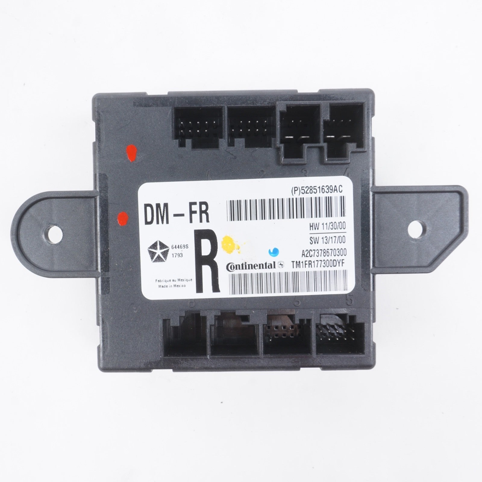 2014 - 2017 Maserati Ghibli Front Right Driver Side Door Control Module OEM