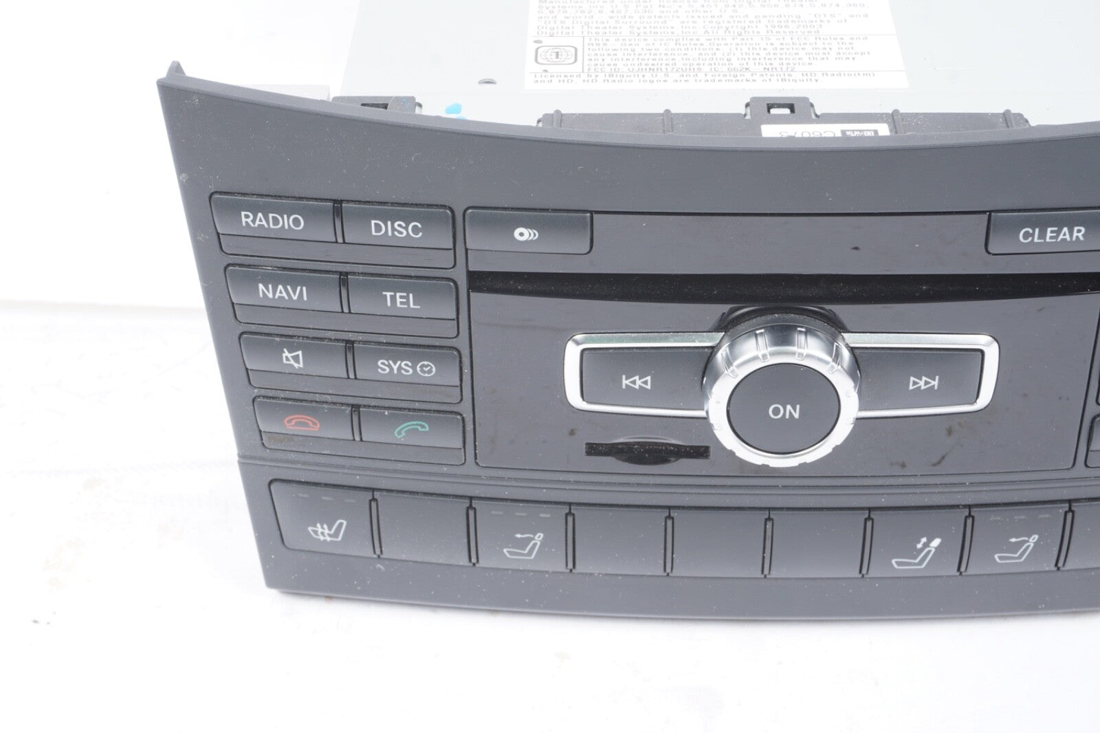 2013 MERCEDES BENZ E50 AMG RADIO COMMAND STEREO HEAD UNIT 2129001919 OEM
