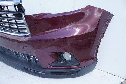2014 - 2016 Toyota Highlander Front Bumper Cover w/ Grille OEM