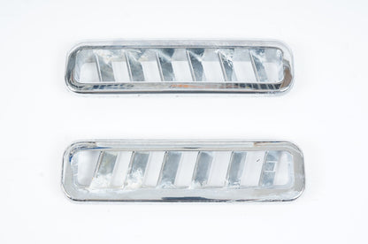 2010 - 20 BENTLEY MULSANNELEFT RIGHT LOWER FOOT A/C HEATER AIR VENT TRIM CHROME