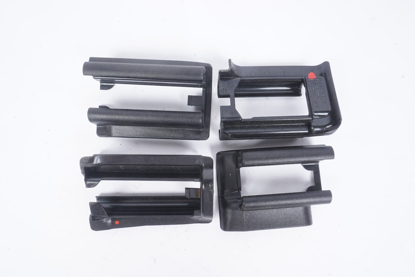 10-17 Mercedes W207 E350 Coupe Front Left Driver Seat Track Rail Cover 4Pcs OEM