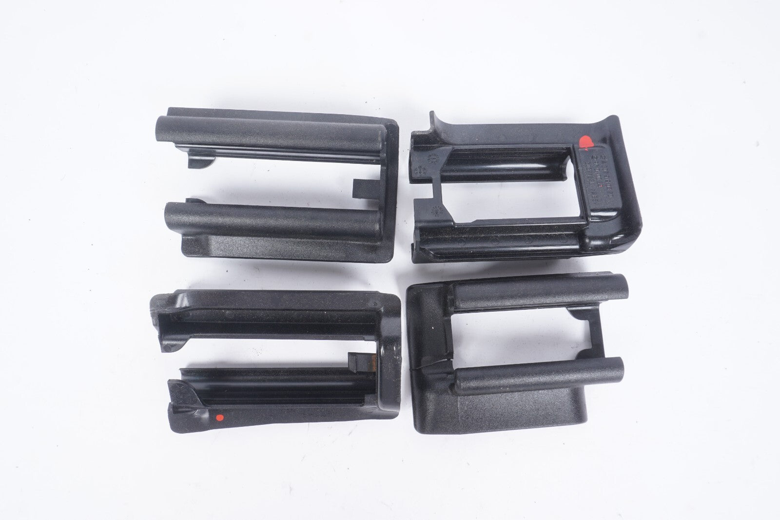 10-17 Mercedes W207 E350 Coupe Front Left Driver Seat Track Rail Cover 4Pcs OEM