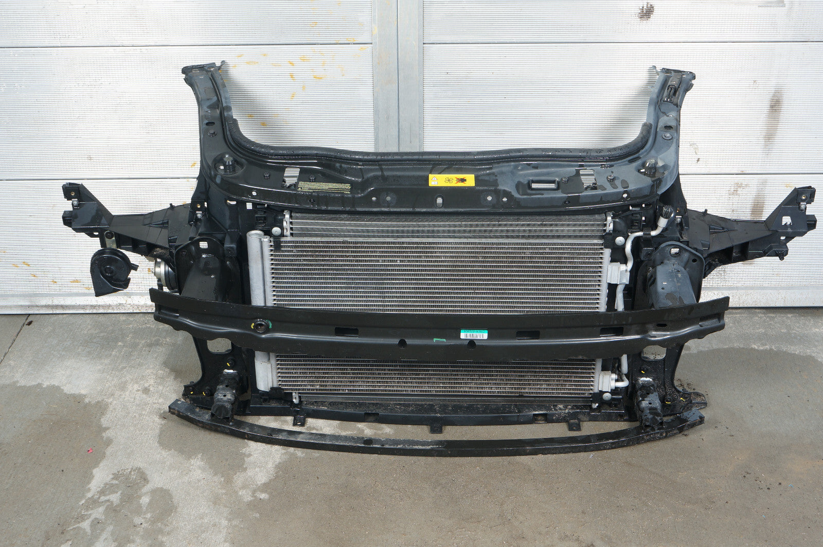 2012 - 2015 MINI COOPER R57 RADIATOR SUPPORT & FAN W/ BUMPER REINFORCEMENT OEM