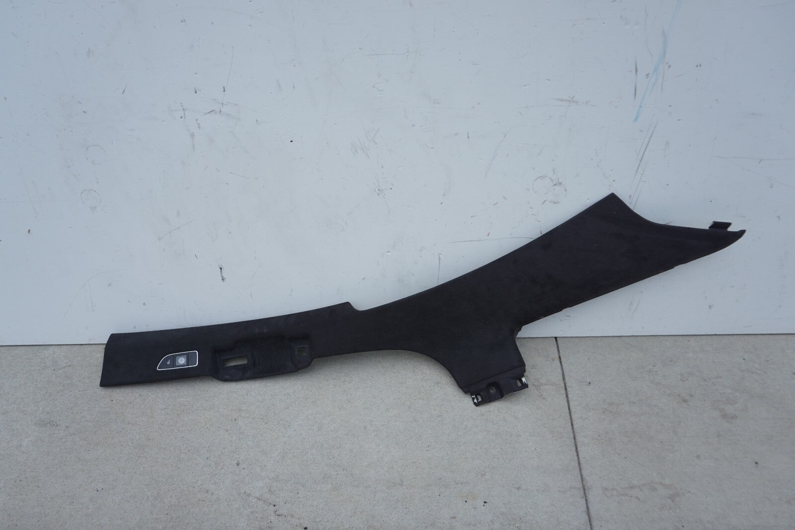 11-17 AUDI A8 A8L S8 REAR LEFT  D PILLAR UPPER QUARTER TRIM COVER ALCANTARA OEM