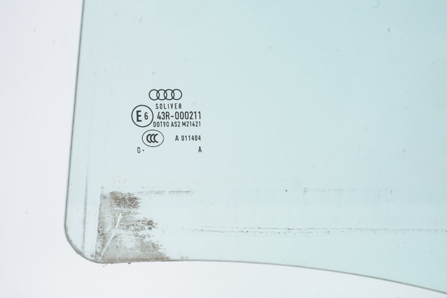 2011 - 2018 AUDI A8 QUATTRO REAR LEFT DRIVER SIDE DOOR WINDOW GLASS OEM