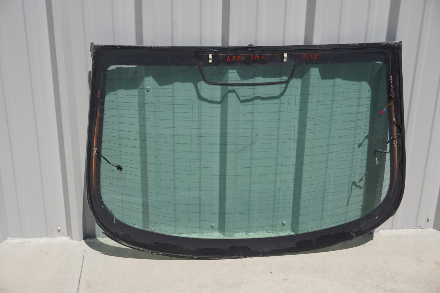 04-10 BMW 645Ci 650i M6 Rear Back Window Glass  OEM