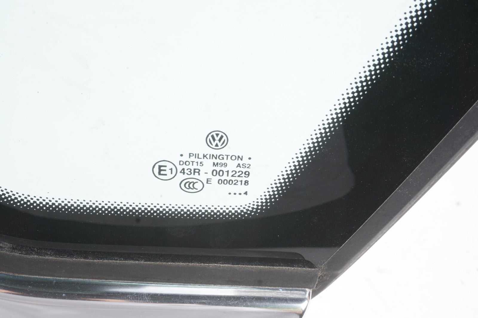 2012-2022 Volkswagen Passat Rear Right Passenger Side Quarter Window Glass OEM