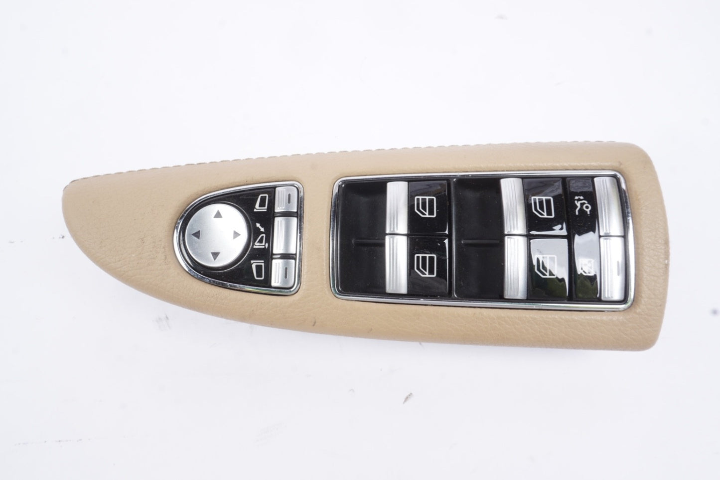09-13 Mercedes W221 S400 S550 Front Left Side Window Control Switch Beige OEM