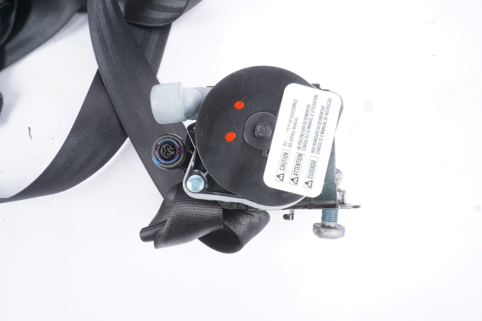 2012 - 2019 Fiat 500 Front Right Seat Belt OEM Black