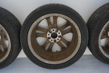 08-14 Mercedes C250 C300 C350 W204 ALLOY WHEEL RIM & TIRE R17 SET OF 4 OEM