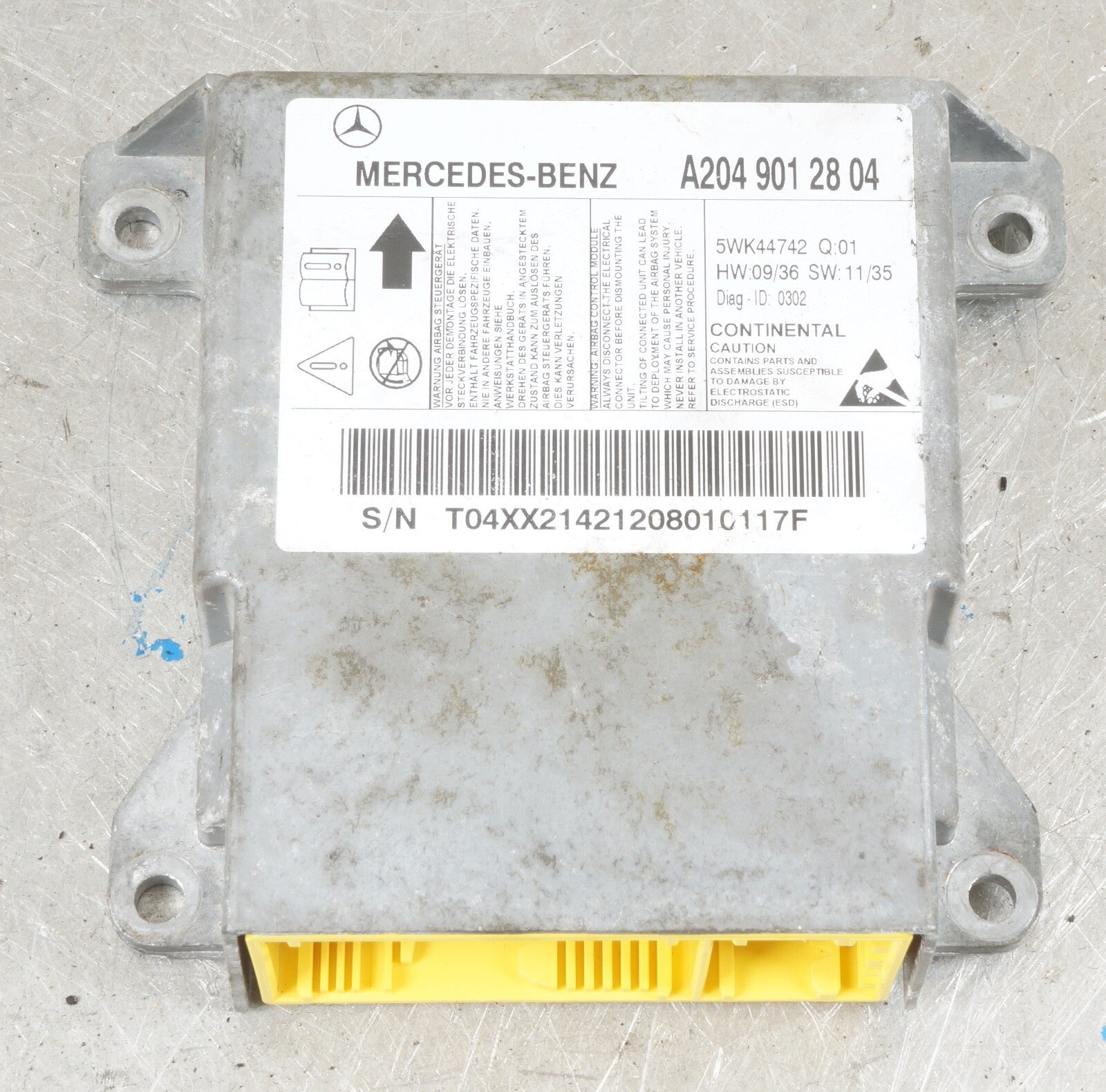 08-14 Mercedes W204 C250 C350 Sedan Control Module OEM