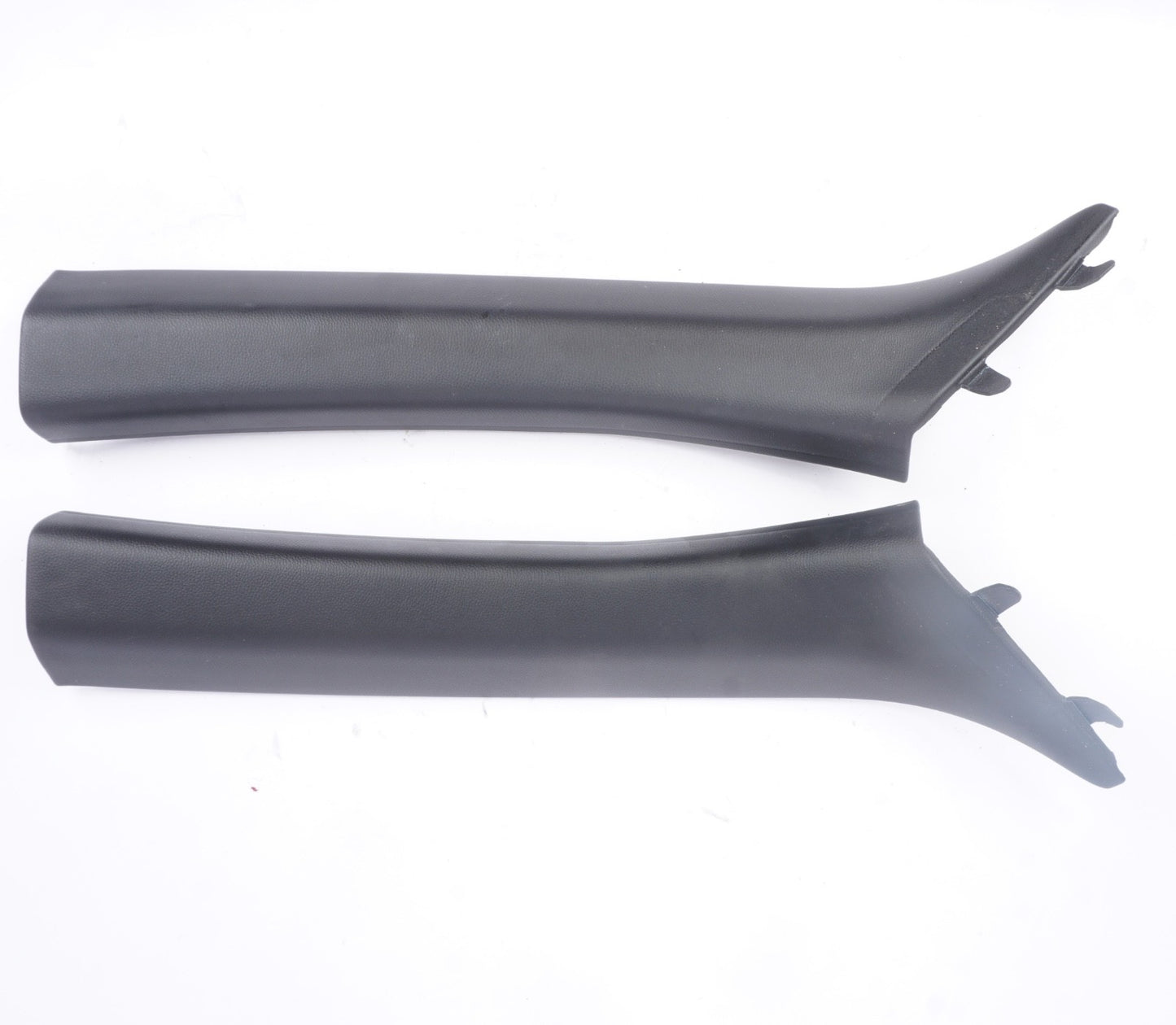 08-13 BMW E93 M3 Convertible Front A Pillars Black Original Pair 7129311 7129312