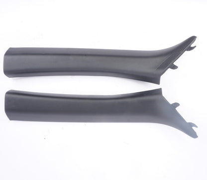 08-13 BMW E93 M3 Convertible Front A Pillars Black Original Pair 7129311 7129312