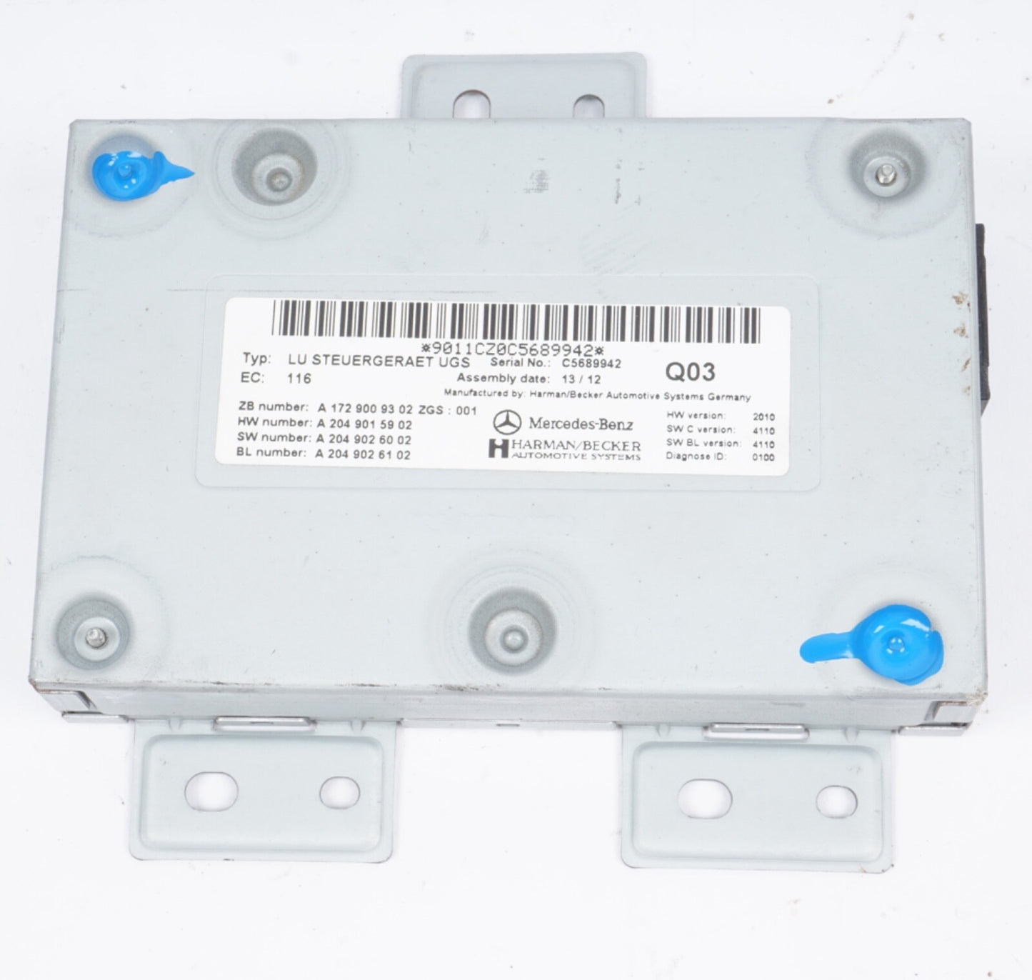 Mercedes W218 CLS63 E350 SLK350 Communication Interface Module 1729009302 OEM