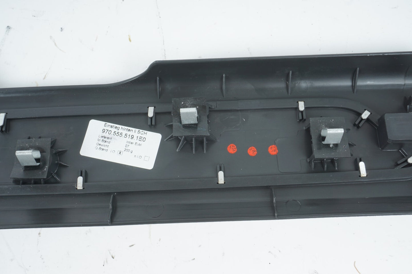 10 - 16 PORSCHE PANAMERA REAR LEFT DRIVER SIDE DOOR SILL SCUFF PLATE TRIM OEM