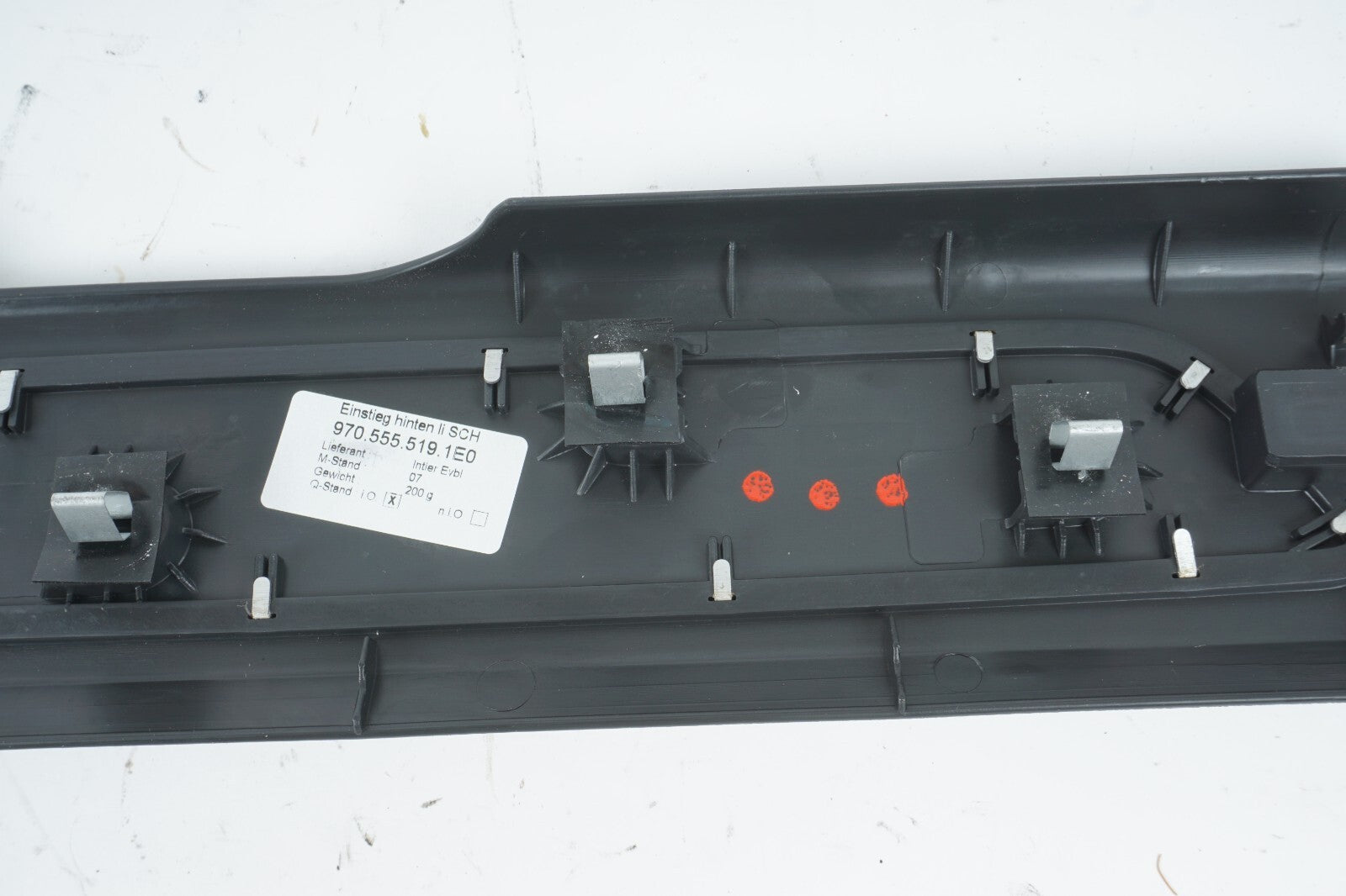 10 - 16 PORSCHE PANAMERA REAR LEFT DRIVER SIDE DOOR SILL SCUFF PLATE TRIM OEM