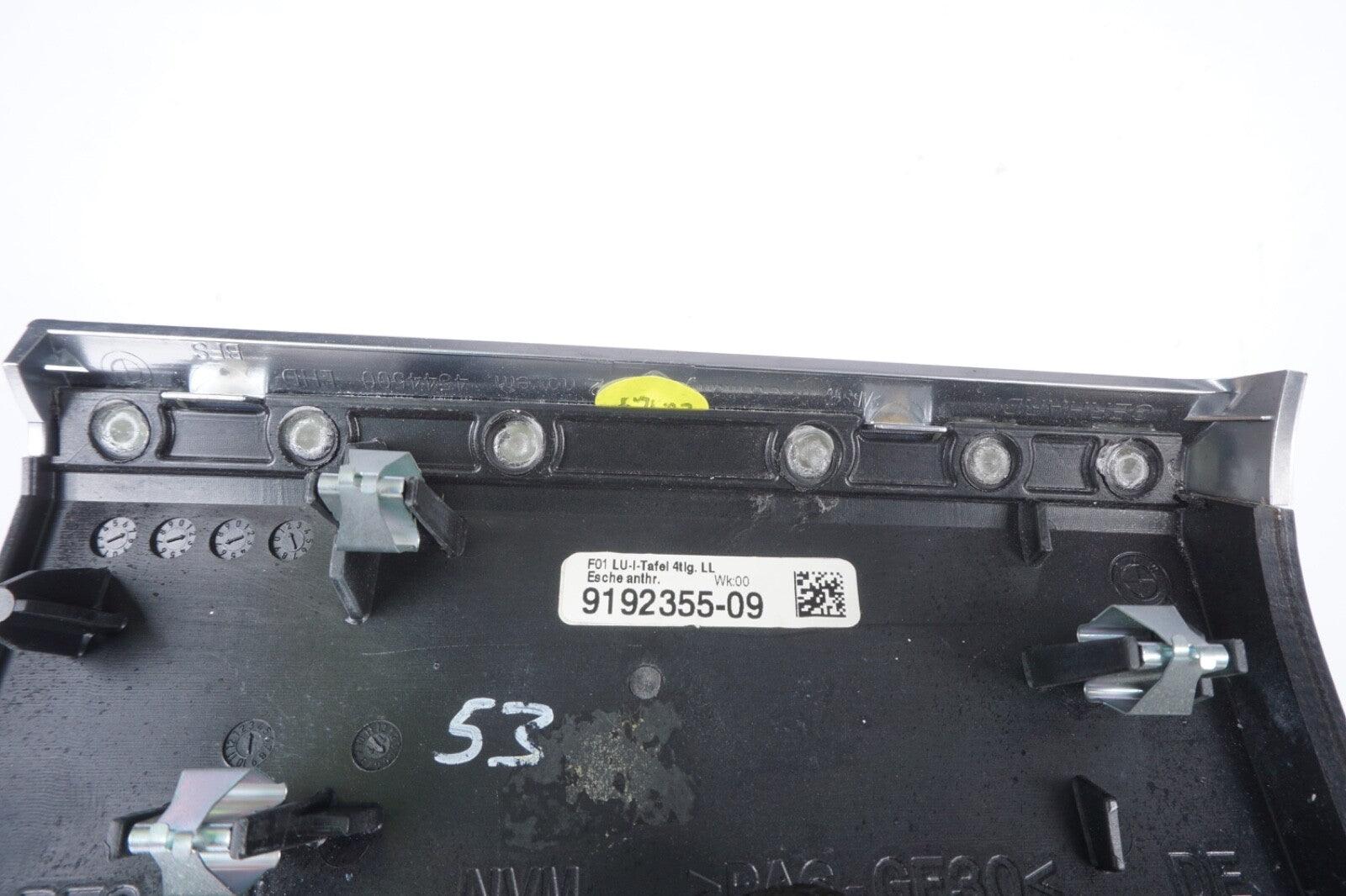 09-15 BMW F01 F02 750i 750Li Right Passenger Dash Trim Panel 9192355 Oem