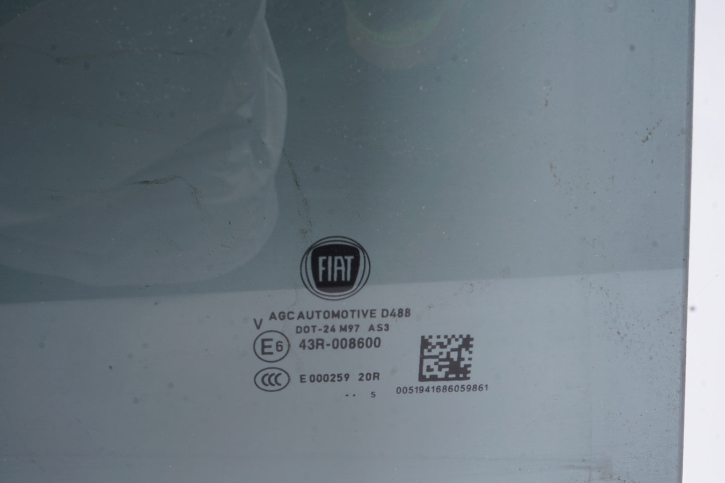 2016 - 2022 FIAT 500X Rear Right Passenger Side Door Window Glass OEM