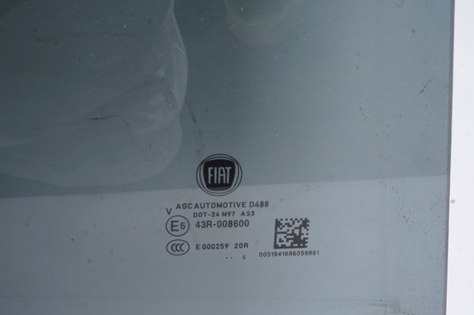2016 - 2022 FIAT 500X Rear Right Passenger Side Door Window Glass OEM