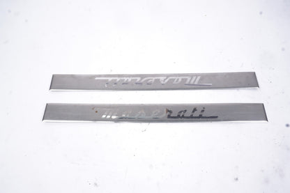 2014-2017 MASERATI GHIBLI LEFT RIGHT FRONT DOOR SILL SCUFF STEP PLATE OEM