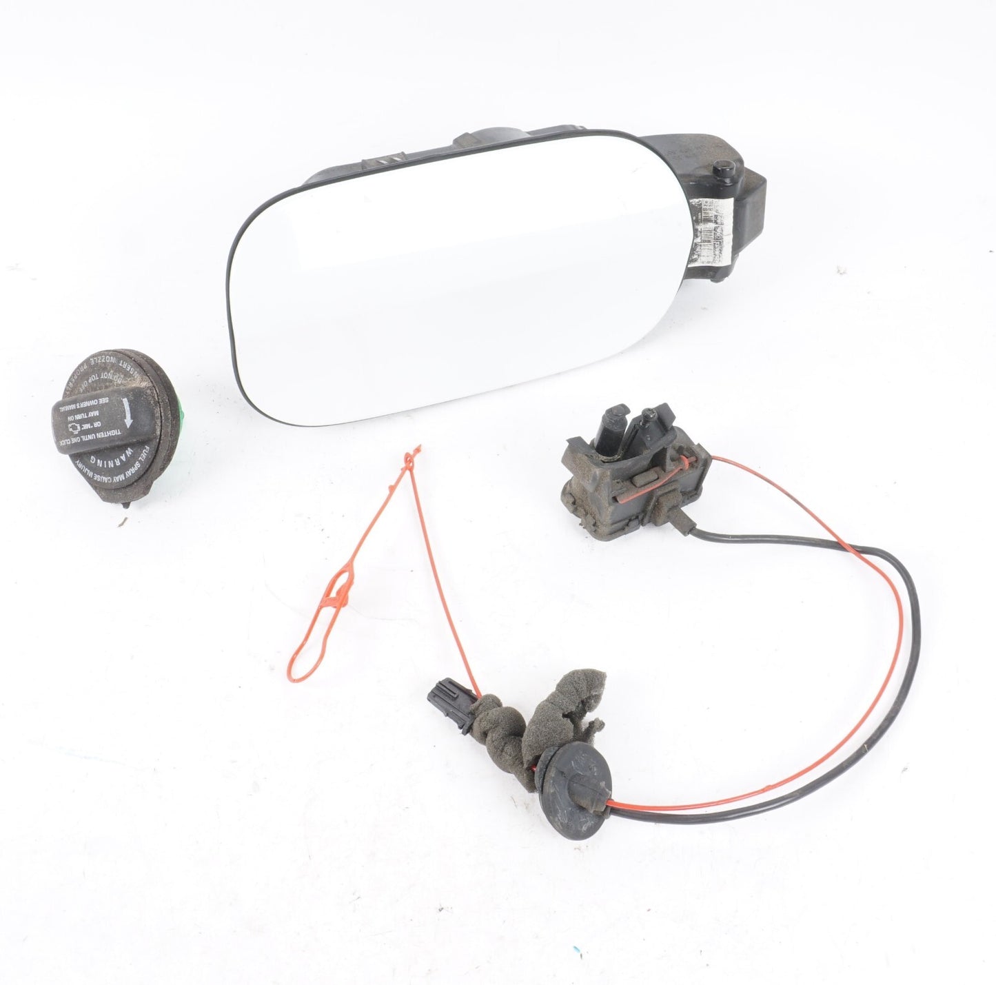 11-17 AUDI A8L A8 GAS FUEL TANK DOOR W/ CAP & ACTUATOR  OEM