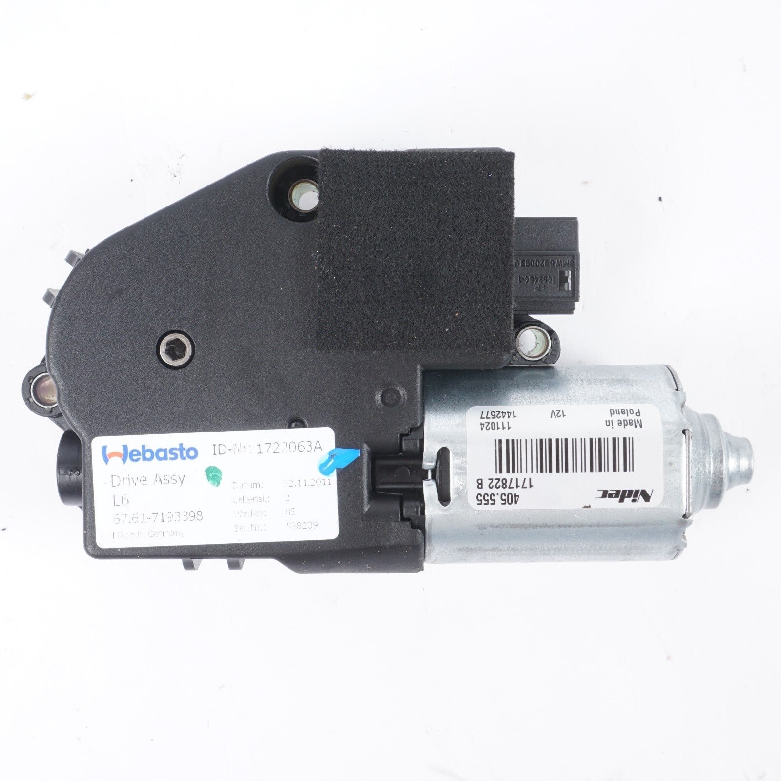2012 - 2018 BMW 650i 640i Sun Roof Sunroof Motor 7193398 OEM