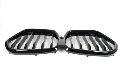 For 2020-2023 BMW X6 G06 Gloss Black Single Slat Front Kidney Grill Grille