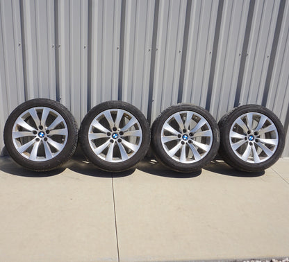 06-10 BMW 650i Wheels Wheel 18x8 Alloy 5 Double V Spoke Fits 599166 Set of 4