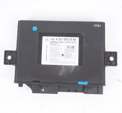 07-10 Mercedes W221 S65 AMG CL550 S400 Keyless Go Control Module 2218702392 OEM